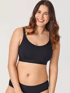 Soutien-Gorge d'Allaitement Sans <span class=keywords><strong>Armature</strong></span> Grande Taille, Soutien-Gorge en Coton Dos Nageur Ultra-Confortable - Product Image 5