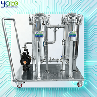 Filtre à cartouche à membrane plissée microporeuse de précision, filtre à chariot, machine à deux étages, filtration de solutions électroniques pour électrolyse