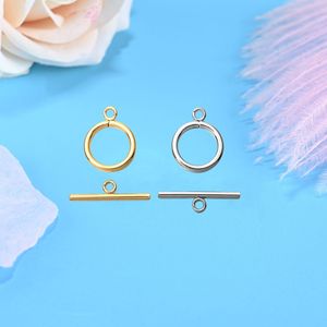 Nhà máy tùy chỉnh chất lượng tốt nhất 18K mạ vàng thép không gỉ đồ trang sức tìm kiếm kết nối OT chuyển đổi Clasp đối với trang sức làm - Product Image 6