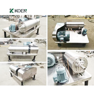 20-200L/H HY80 水平小型スパイラル沈殿濃縮デカンター遠心分離機（掘削液、パーム油用） - Product Image 3