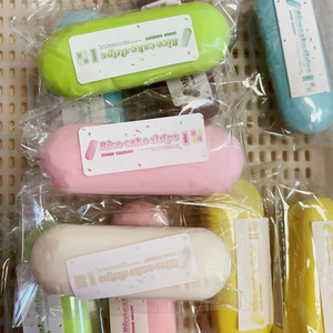 Soft Moist-feeling Slow-<b>rebound</b> Scented PU Thumb-shaped Rice Cakeperfect Stress-relief Gift - Product Image 3