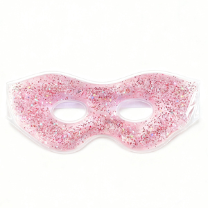 <span class=keywords><strong>Masque</strong></span> oculaire HANERSHI multi-usages, relaxant, rafraîchissant, luxueux, super doux, avec sangle élastique, gel glacé pailleté, anti-rides, anti-cernes - Product Image 2