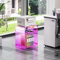 Fabrik-Großhandel Moderner Umweltfreundlicher Langlebiger Rosa Acryl-Couchtisch Multifunktional für Schlafzimmer Esszimmer Wohnzimmer Wohnmöbel