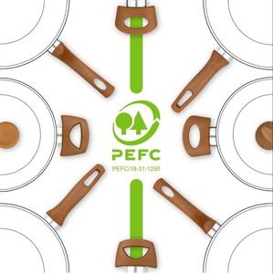 Eco + 100% PEFC-Accesorio de cocina de baquelita de alta calidad certificado Lateral y manija de olla Tocador de cocina S205 Piezas de utensilios de cocina - Product Image 2