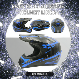 Casco de Motocross Integral DOT Azul y Negro, Casco de Carreras Todoterreno para Motocicleta - Product Image 2