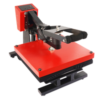 Presse à chaud électrique Qomolangma 16x20 pouces à ouverture automatique et manuelle, haute pression, contrôle numérique de la température, 110V/220V, nouvelle machine pour T-shirts