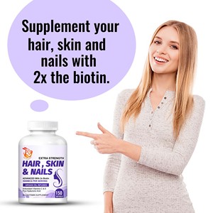 Cápsulas Blandas para Cabello, Piel y Uñas del Fabricante, Esenciales para la Elasticidad de la Piel con Vitaminas Antioxidantes C y E, Suplemento de Belleza - Product Image 4