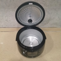 Cuisinière à riz miniature multifonctionnelle 600W 1,5L pour la maison, faible teneur en sucre, antiadhésive, cuiseur à riz électrique numérique intelligent