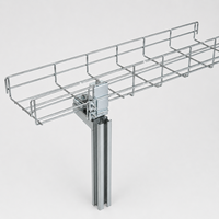 Sambungan Tee Tray Kabel LINSHENG 300x100 HDG untuk Distribusi Kabel Tiga Arah di Pabrik Industri