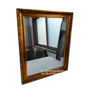 Gương Treo Tường Lớn Hình Chữ Nhật Họa Tiết Phong Cách Cổ Điển Vát Màu Vàng Kim Cổ Xưa - Product Image 2