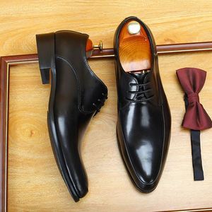 Zapatos Oxford Ligeros e Impermeables de Piel Vacuna con Cordones Transpirables para Hombre, Tallas Grandes, Ideales para Negocios Formales e Informales al por Mayor - Product Image 4