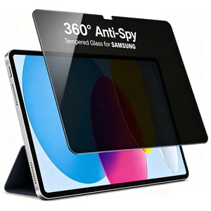 Protector de Pantalla de Privacidad de 4 Vías para <span class=keywords><strong>Samsung</strong></span> Tab S10 FE / S9 FE 10.9"/ S9 2023/ S8 <span class=keywords><strong>2022</strong></span>/ S7 2020 11" 360 Anti Espía de Vidrio Templado - Product Image 1