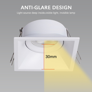 Đèn Led Trần Vuông Gắn Chìm GU10 Tùy Chỉnh Hiệu TOSEO Đèn Âm Trần Chống Lóa - Product Image 3