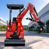 Pengiriman Gratis Desain Baru Mini Excavator Cina 1 Ton Penggali Mikro Kecil 2 Ton CE EPA Euro 5 Mesin Kubota Excavator untuk dijual