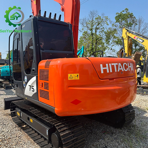 7 toneladas Mini excavadora usada Japón Excavadora Hitachi Zx75 Zx70 Zx55 Zx60 Excavadora hidráulica sobre orugas - Product Image 3