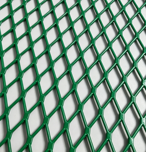 <b>Plastic</b> coated light flatten expanded metal <b>mesh</b> for fence or construction available for customizing - Product Image 3