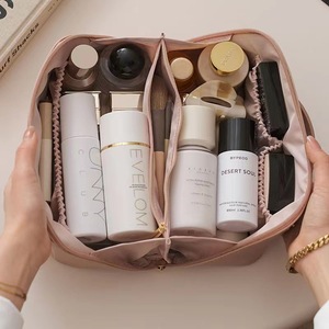 Borsa Cosmetici Personalizzabile a Marchio Privato in Ecopelle PU Impermeabile, Organizer da Viaggio Portatile per Trucco da Donna - Product Image 3