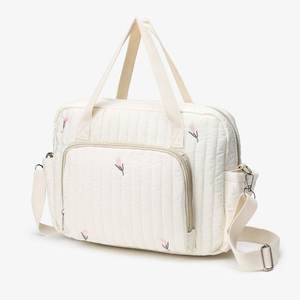 大容量刺繍入りポータブルおむつ,ママバッグ,ポータブルベビートラベルバッグハンドル付き & 調整可能ストラップ - Product Image 2