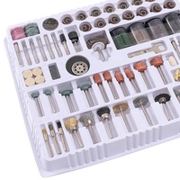 Kit d'outils rotatifs professionnel 216 pièces Mini meuleuse Dremel ensemble d'accessoires rotatifs pour ponçage polissage coupe
