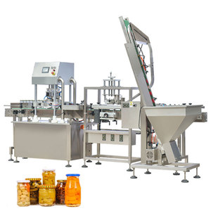 automática botella de tornillo botella de llenado y tapado sellado máquinas para fruta enlatada salsa de Chile salsa de tomate - Product Image 1