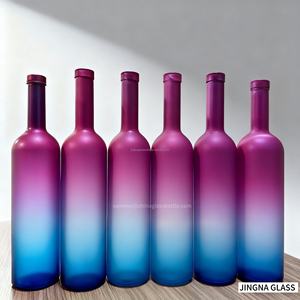 Serigrafía personalizada 200ml 375ml 700ml 750ml <span class=keywords><strong>1L</strong></span> Botellas de alcohol de vidrio para Tequila Vodka Whisky <span class=keywords><strong>Gin</strong></span> con tapones de corcho - Product Image 4