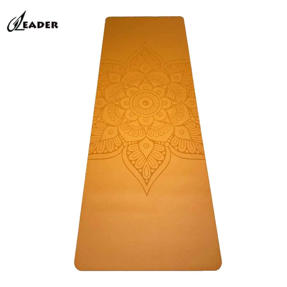 Oem Customized Logo Fitness Yoga And Pilates Large Custom Logo Yoga Mat Orange