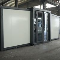 Maison conteneur pliable de 20 pieds, abordable, préfabriquée et modulaire pour une habitation temporaire