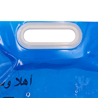 Conception de logo personnalisée, sachet debout en plastique, sans BPA, sac à eau portable pour les petites entreprises