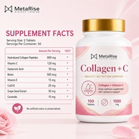 Complément alimentaire Collagène Plus Vitamine C pour adultes, comprimés sans gluten, favorise l'éclat de la peau, l'immunité et un meilleur sommeil