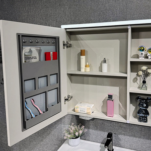 Mobile da Bagno in Alluminio a Nido d'Ape 60/70/80cm, Design a Parete con Lavabo Integrato - Product Image 3