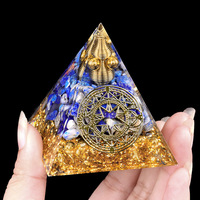 6cm Kristallkies-Pyramide Handgefertigte Kunsthandwerkskunst Heimdekoration und Heilung