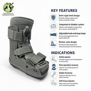 Bota Ortopédica Inflable Ajustable con Cámara de Aire, Balones de Aire Bilaterales, Suela Antideslizante para Soporte de Tobillo Postoperatorio - Product Image 3