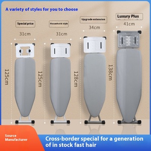 Tabla de planchar plegable Vertical de gama alta con almohadilla de hierro Estante colgante de escritorio para el hogar para ropa Material de Metal - Product Image 2