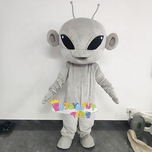 Costume de personnage de dessin animé de mascotte extraterrestre gris sur le thème de la science-fiction - Product Image 1