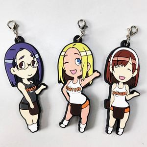 OEM Manufacturer's Custom Logo Keychain Soft 2D/3D PVC Carabiner Keyring Cute <b>Rubber</b> Anime <b>Key</b> <b>Chain</b> - Product Image 5