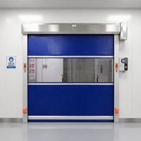 Porte industrielle en PVC imperméable à haute vitesse, épaisseur 3 mm, 380 V, pour atelier, porte à enroulement automatique visible