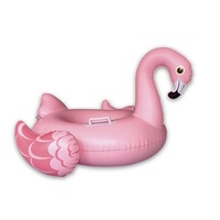 Bouée gonflable LED clignotante en PVC de haute qualité, Hamac aquatique, Modèles Oie Blanche, Canard Jaune, Flamant Rose Amusant, pour équipements de divertissement aquatique