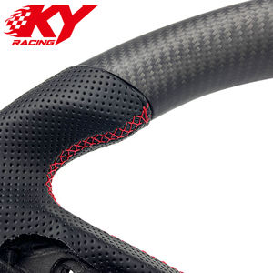 Volante personalizado de fibra de carbono mate y cuero para Audi A4 A5 Q3 Q5 Q7 Q8 SQ2 SQ5 SQ7 RSQ3 RSQ8 S3 S5 S6 S8 RS3 RS5 RS7 - Product Image 2