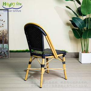 खुश जीवन फर्नीचर की क्लासिक आउटडोर रतन कुर्सी आधुनिक डिजाइन के साथ आधुनिक डिजाइन धातु एल्यूमीनियम फ्रेम के साथ - Product Image 3