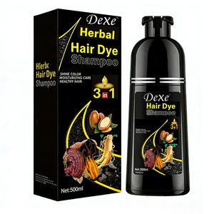 Shampoo Colorante al Ginseng Speedy, Copre i <span class=keywords><strong>Capelli</strong></span> Bianchi e Grigi, <span class=keywords><strong>Tinta</strong></span> Organica 3 in 1 in Nero, Marrone e Caffè, 500ml, per Uomini e Donne - Product Image 1