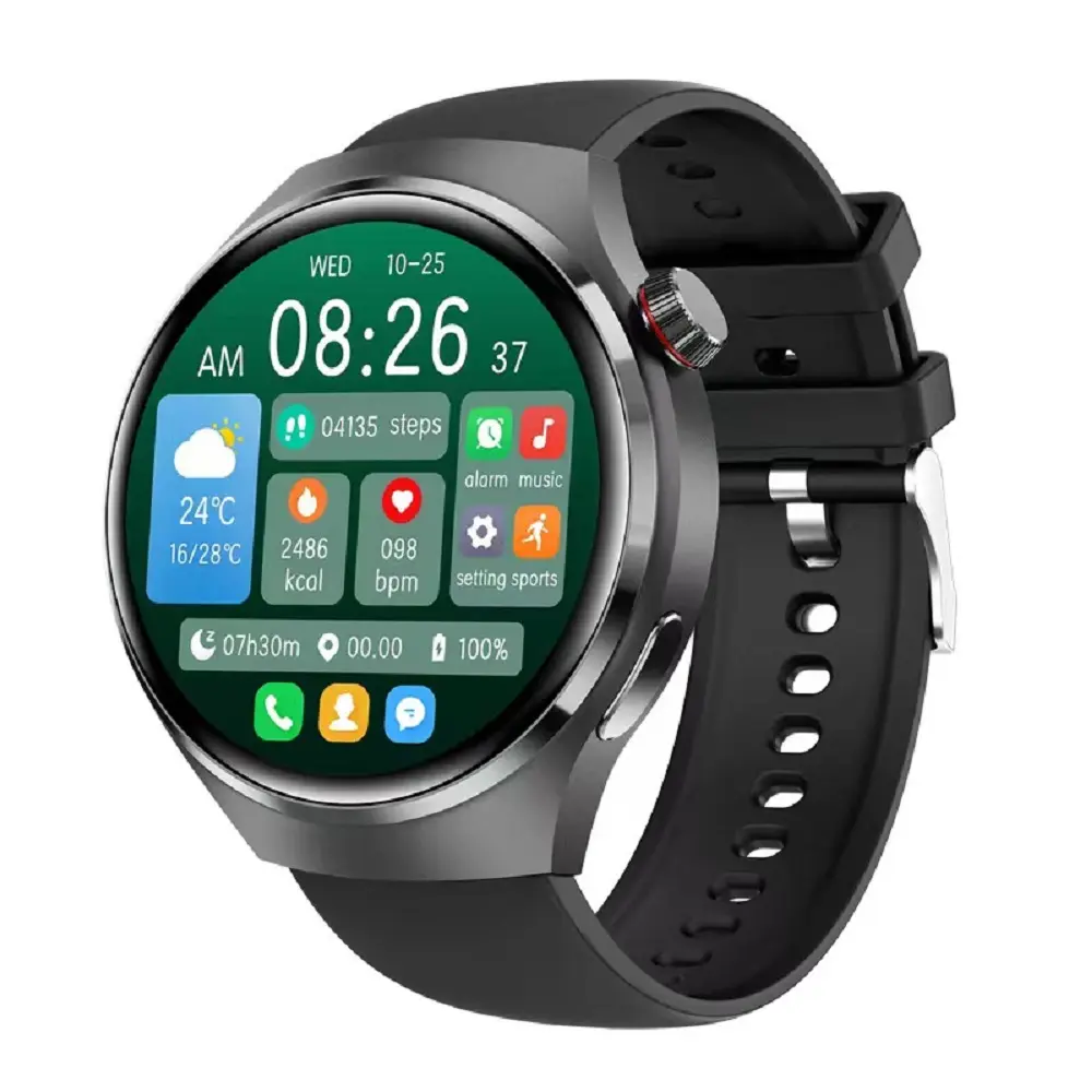 Hotsale jam tangan pintar GT4 Pro, arloji cerdas pemantau panggilan Bluetooth NFC GP 1.53 inci