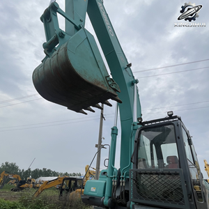 Excavadora de cadenas Kobelco 350 usada, de segunda mano, marca original japonesa, 350 toneladas, excavadora de gran tamaño Komatsu, excavadora sobre orugas. - Product Image 2