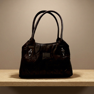 Pochette pour femme en cuir de vache véritable BS International, best-seller, fermeture éclair, imperméable, pliable, qualité supérieure, capacité 1L - Product Image 4