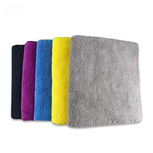 Toalla de microfibra NIKO al por mayor con logo personalizado, súper absorbente, 380GSM, poliéster/poliamida, para limpieza de pintura de coches, pelo largo/corto - Product Image 2