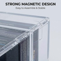 Boîte de présentation en acrylique personnalisée, adaptée à la présentation de marchandises de détail multi-pays