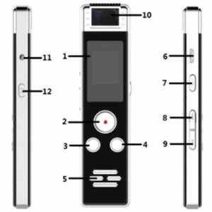 Grabadora Portátil Ultrafina 718 |   5780 minutos de grabación |   Cuerpo Metálico con Reproductor MP3 - Product Image 4