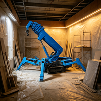 Grue sur chenilles compacte 12T avec système de sécurité avancé pour les opérations de levage à haut risque