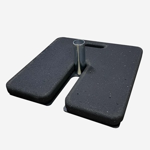 ฐานยางสีดำรูปสี่เหลี่ยมผืนผ้าสำหรับถ่วงน้ำหนัก ฐานแข็งแรงทนทานสำหรับฉากหลังงานแต่งงานหรือ<span class=keywords><strong>ผนัง</strong></span>ดอกไม้ - Product Image 5