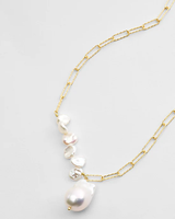 Collier de perles pour femme en or de haute qualité pour l'été, collier de perles d'eau douce délicat, cadeaux de la Saint-Valentin pour elle