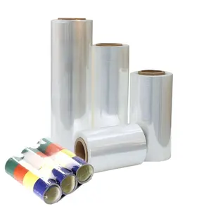 8 colors printed polyolefin heat shrink film POF supplier center fold pof shrink film